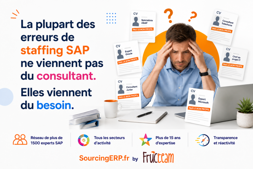 La plupart des erreurs de staffing SAP ne viennent pas du consultant. Elles viennent du besoin.